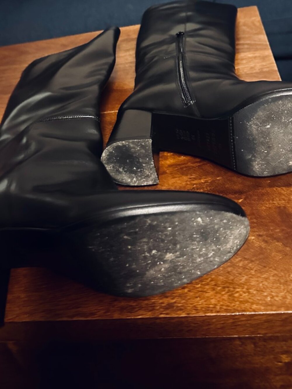 Sezane Theodora Boots Glossy Black - Size 8 - Picture 4 of 5